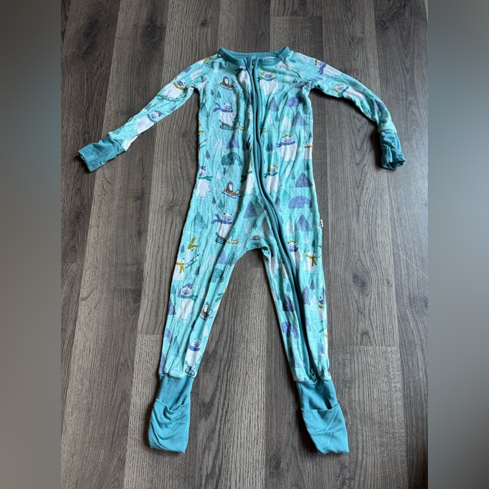Little sleepies blue winter zippy
